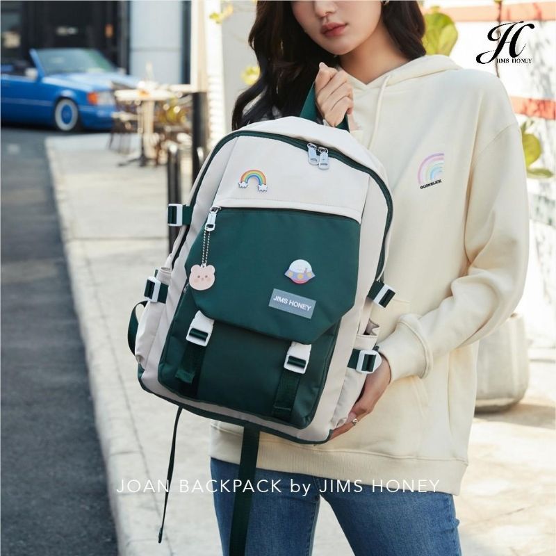 RANSEL WANITA KEKINIAN RANSEL SEKOLAH ANAK PEREMPUAN JIMS HONEY JH JOAN DAN CHIKA BACKPACK MURAH PROMO DISKON KADO ULTAH ANNIVERSARY PACAR ISTRI CEWEK PEREMPUAN UNIK ELEGANT CANTIK MURAH FEMINIM ANAK PEREMPUAN TAS RANSEL LAPTOP WATERPROOF ANTI AIR