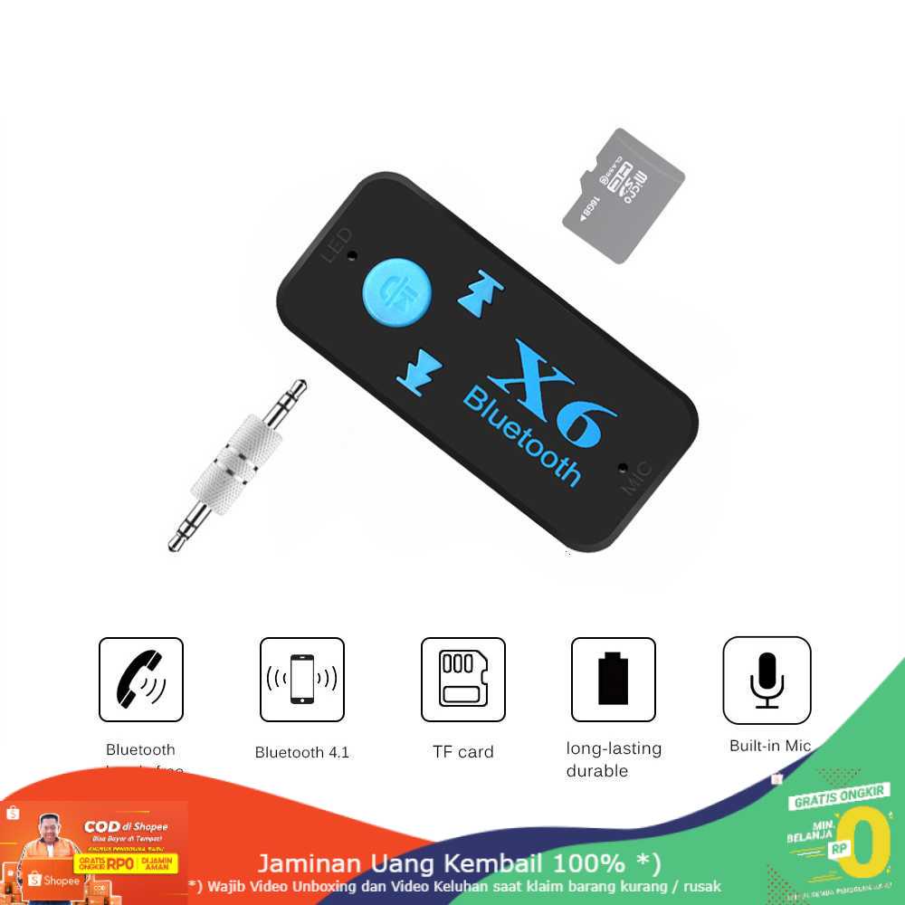 (BISA COD) RVOSTR Bluetooth Aux Audio Receiver Mobil - HQX6