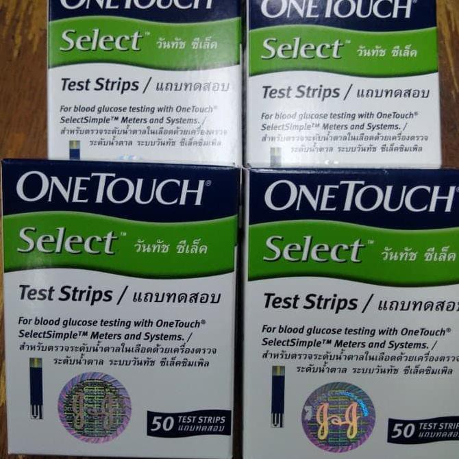 Isi 50 One Touch Select Simple Test Strip Cek Gula Darah Onetouch