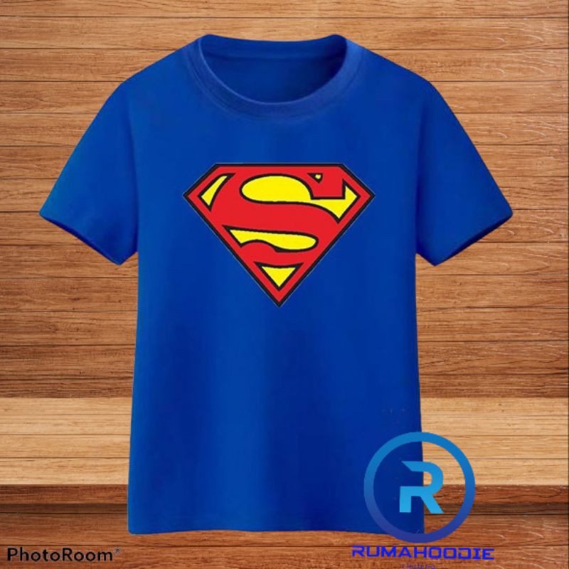 Kaos baju anak superman logo