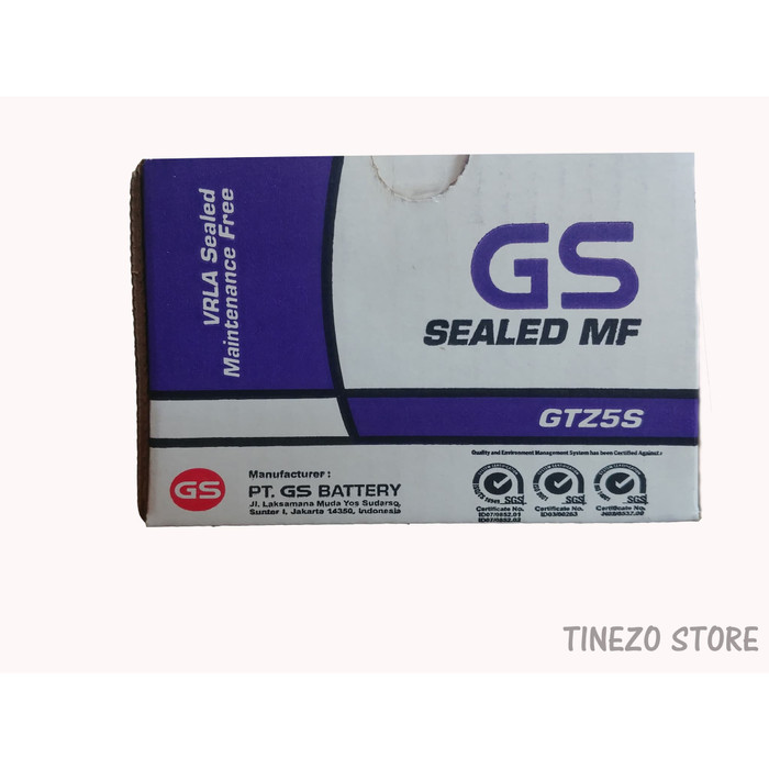 ACCU AKI GS ASTRA GTZ5S 100% ORIGINAL HONDA BEAT,SUPRA X 125,VIXION DLL