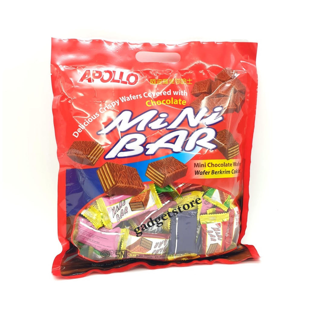 

Coklat Apollo Wafer Mini Krim coklat 300gram isi 50 pcs