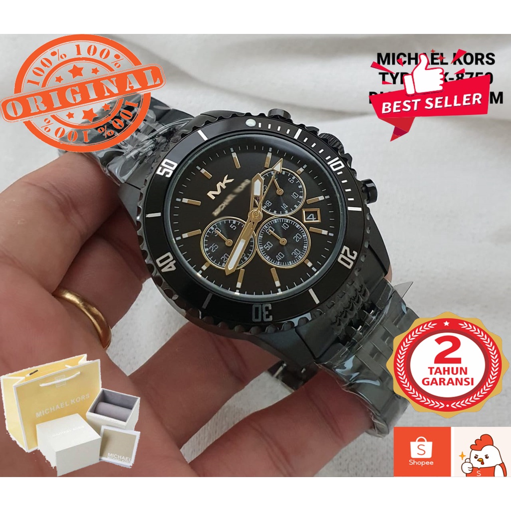 [JAM TANGAN PRIA WANITA | RANTAI | KULIT | KARET | MURAH |  100% ORIGINAL] MK jam tangan pria M1CHA3