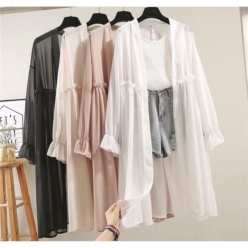 FARRA LONG CARDI-RICCI CARDI PUTIH