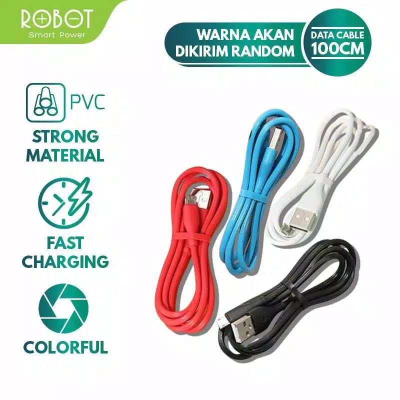 KABEL DATA ROBOT RT-CD100 ANDROID MICRO KABEL CHARGER ROBOT KABEL CASAN RTCD100 USB ANDROID MICRO