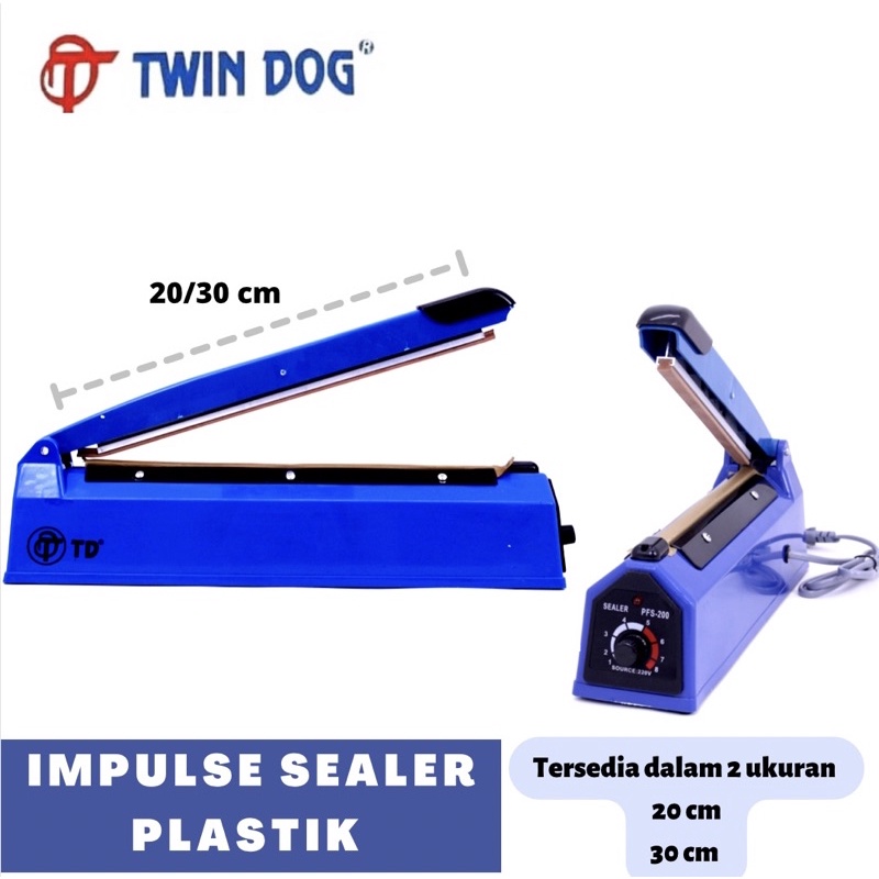 Impulse Sealer / Alat Press Perekat Plastik / Las Plastik / Plastik Plastic Sealer Sealler 20cm dan 