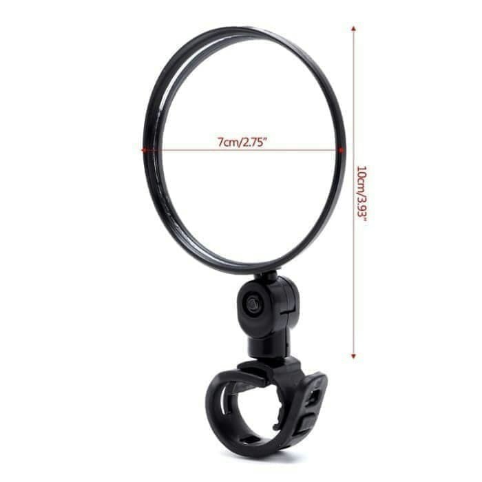 Spion Sepeda Bulat Rotasi 360 Adjustable Spion Jalu Sepeda Kaca Spion Bulat