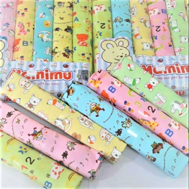 Mamimu 2in1 Bedong Bayi + Sarung Tangan Motif Warna Isi 6 Pcs