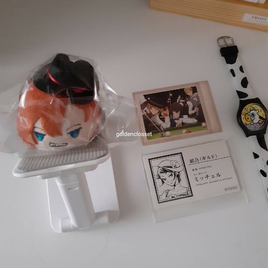 Bungou Stray Dogs Set Mochi Mascot Chuuya + Pashakore Chuuya Dazai Kunikida Akutagawa ID Card Margar