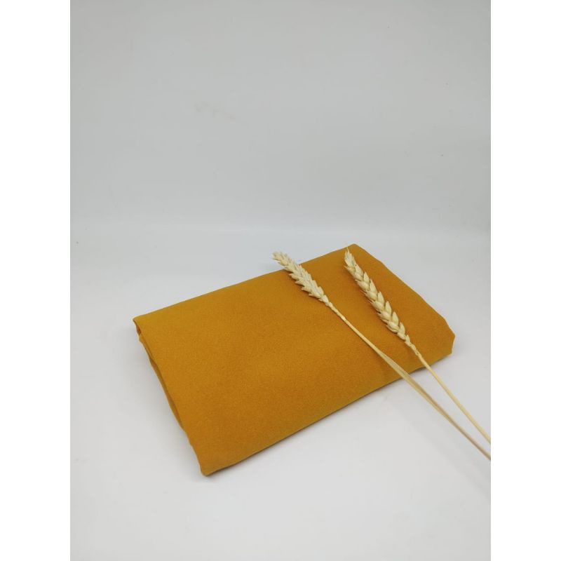 Pashmina Diamond premium crepe Polos Termurah Pajang 180x75cm SABYAN Ori WINSHIJAB1-Pas  Mustard