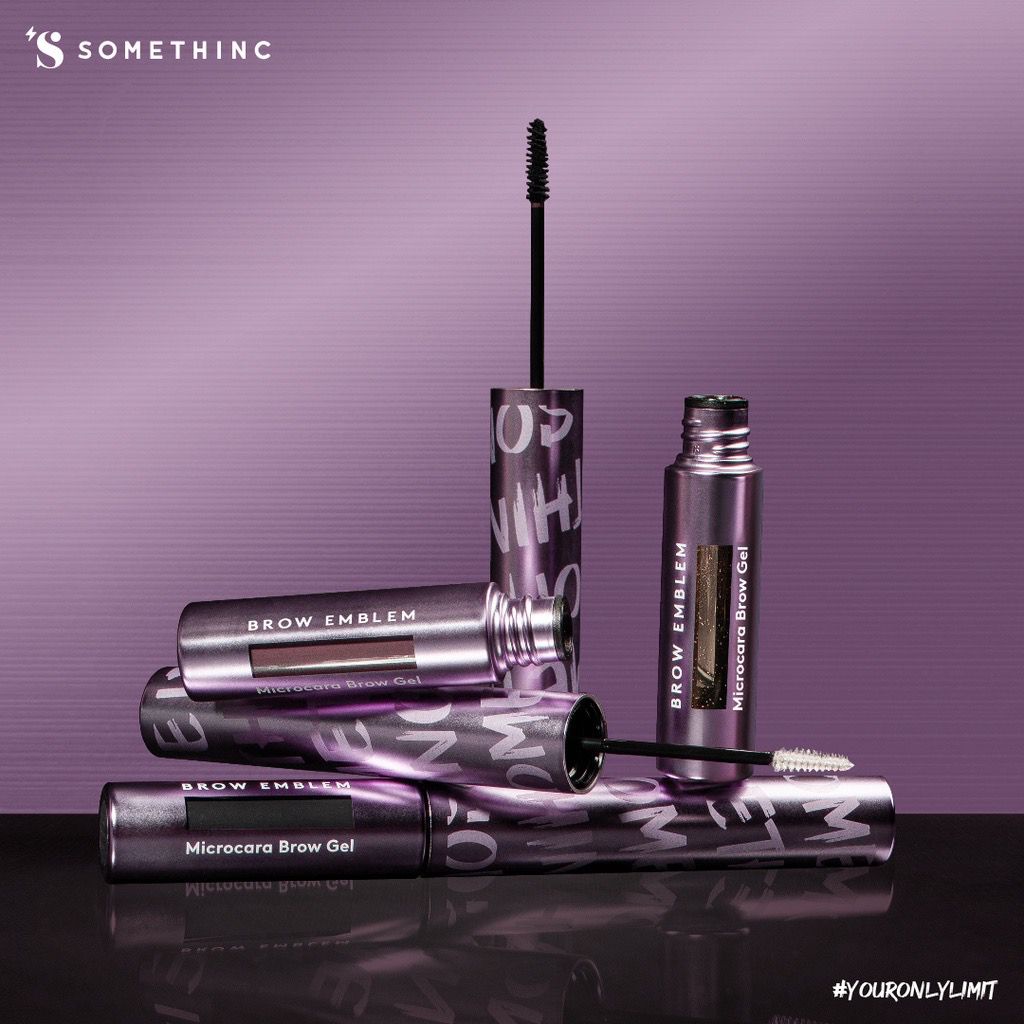 SOMETHINC BROW EMBLEM Microcara Brow Gel Waerproof - Maskara Alis Kuas Super Tahan Lama