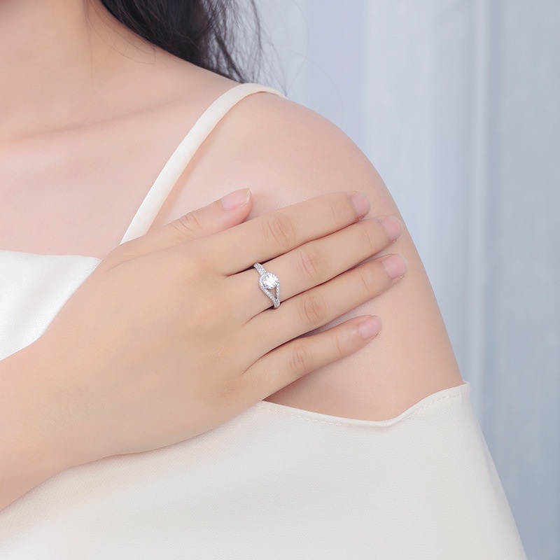 perak asli 925 cincin Wanita Kreatif Hati dan Panah Cincin yang dapat disesuaikan Perhiasan Fashion CCC52