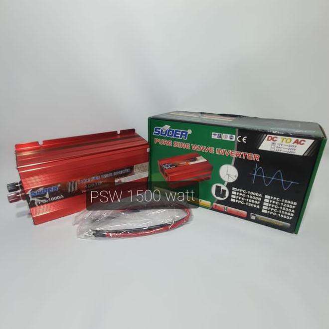 Suoer Pure Sine Wave Inverter 1500 Watt / Psw Inverter 1500W Fpc-1500A