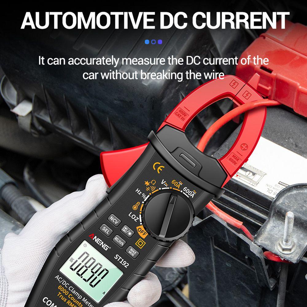 Solighter Digital Clamp Meter Kapasitansi Presisi Tinggi NCV Ohm Hz Transistor 60A/600A Tester Penjepit Arus AC/DC