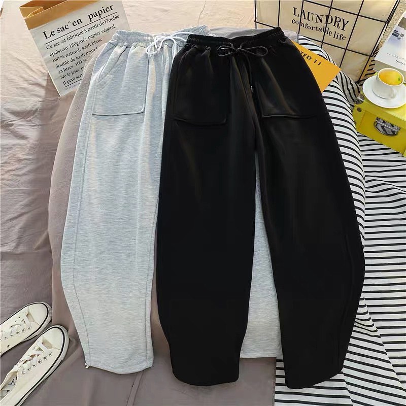 Celana Panjang Wanita Caka Jogger Pants Bahan Fleece Bawahan Cewek Kekinian Clana Olahraga Remaja-1