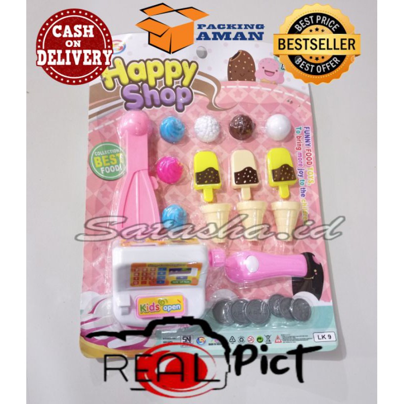 LK.9 MAINAN MINI KASIR SET / MAINAN ICE CREAM SET / MAINAN ES KRIM DAN MESIN KASIR KECIL