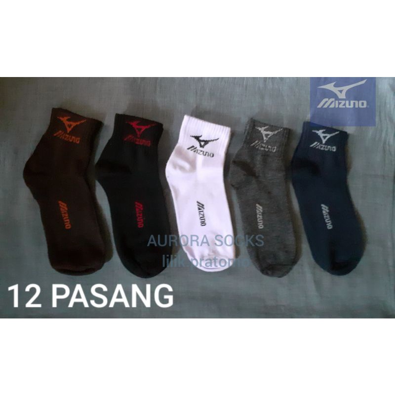 KAOS KAKI MIZUNO PENDEK LUSINAN - KAOS KAKI OLAHRAGA VOLI BADMINTON