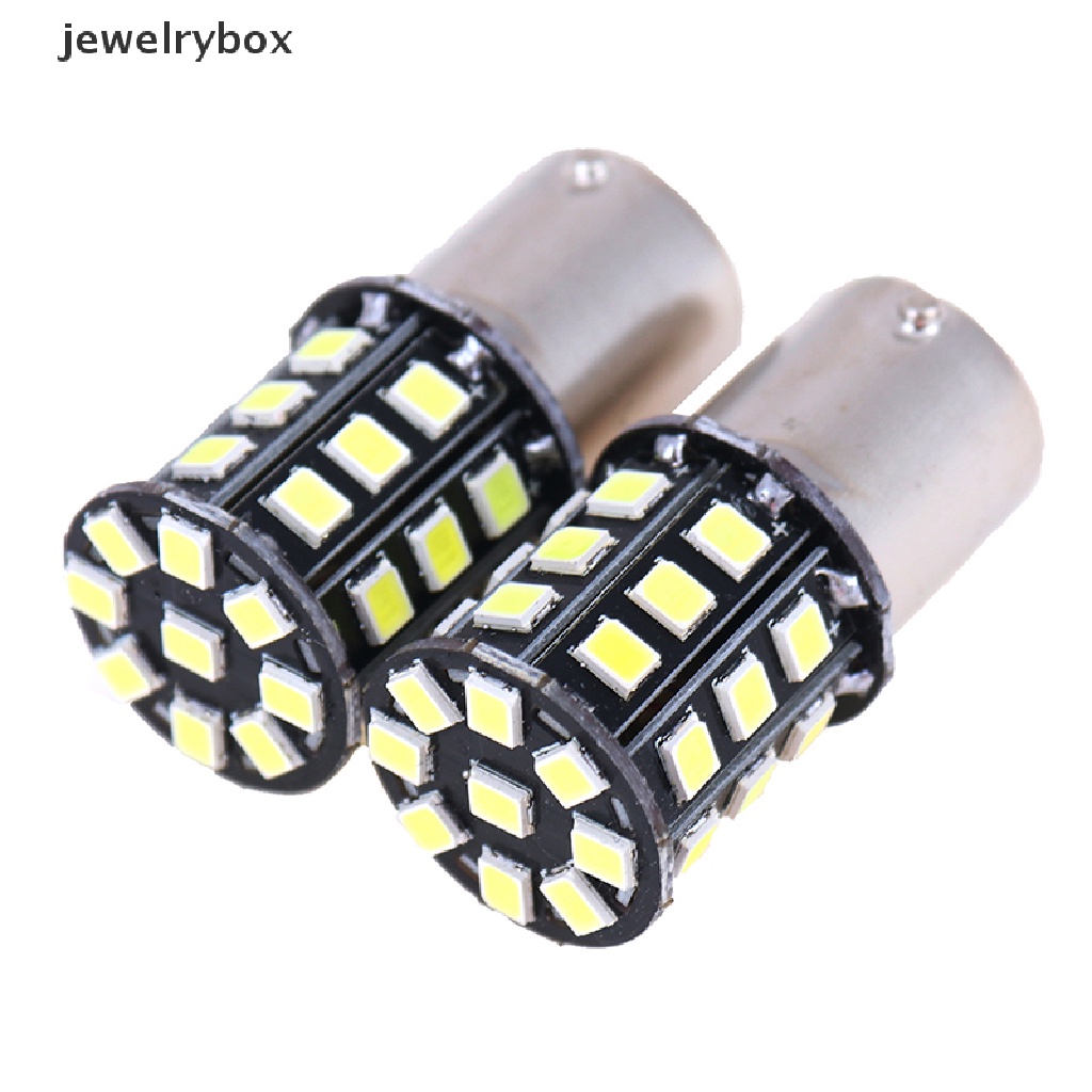 (Box) 4 Pcs Bola Lampu LED 1156 BA15S 2835 33-SMD Warna Putih Untuk Sinyal Sein / Rem Mobil