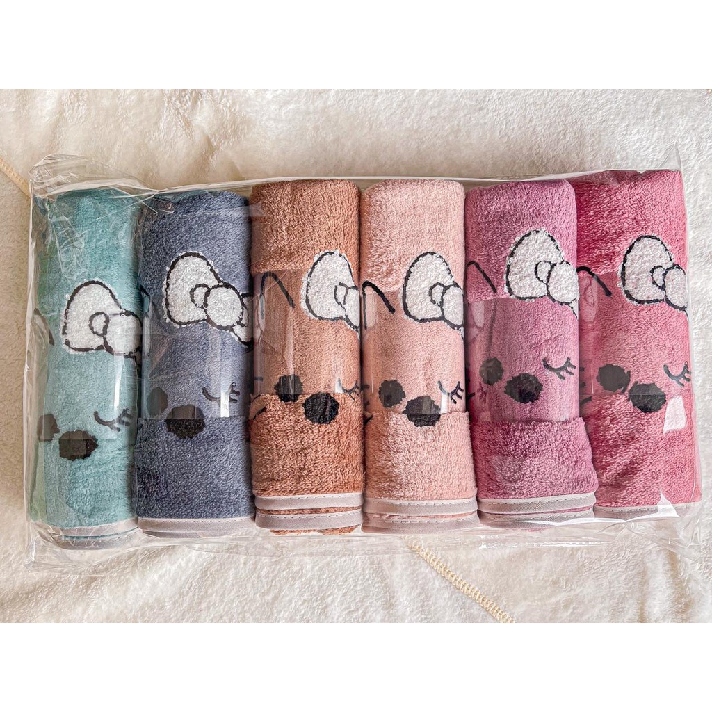 Handuk mandi micro bulu 35x75cm Motif Hello kitty Handuk Mandi Anak Bayi Super Serap Air Handuk Import Murah handuk muka