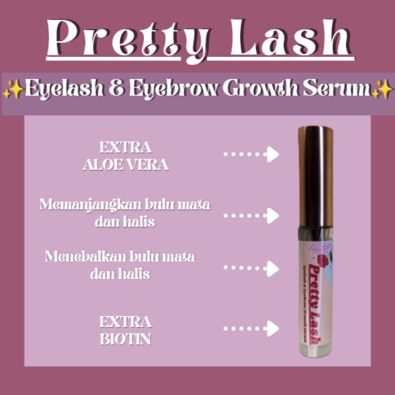 PRETTY LASH | Eyelash &amp; Eyebrow Growth Serum