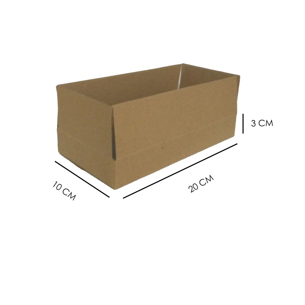 

Kardus Karton Box Polos untuk packaging 20 x 10 x 3 CM isi 25