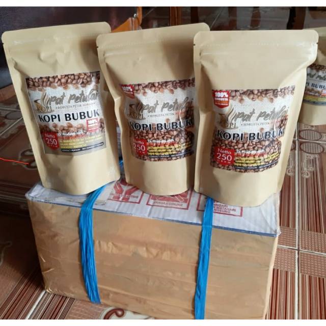 

Kopi Bubuk Robusta Pat Petulai Rejang Lebong