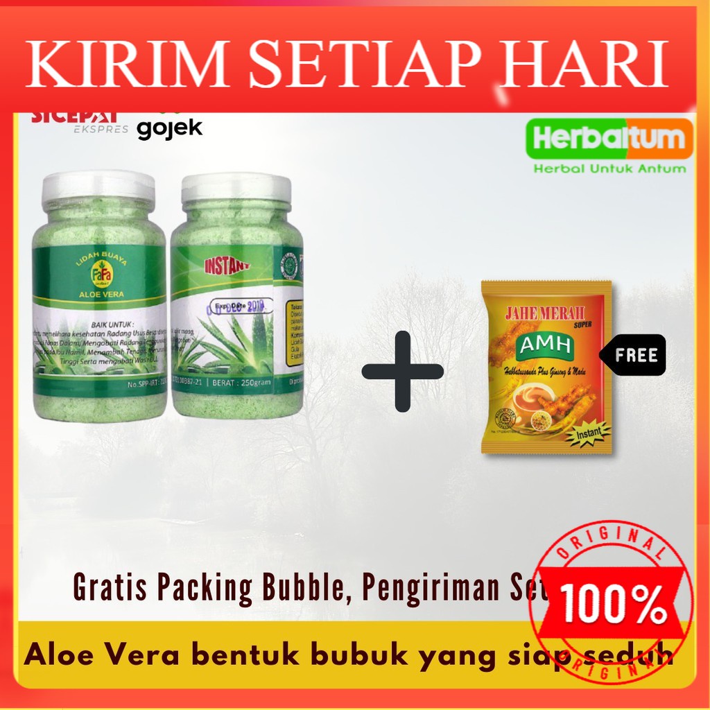 

MINUMAN HERBAL LIDAH BUAYA / BUBUK LIDAH BUAYA / SERBUK ALOE VERA / LIDAH BUAYA BUBUK INSTANT 250 GR