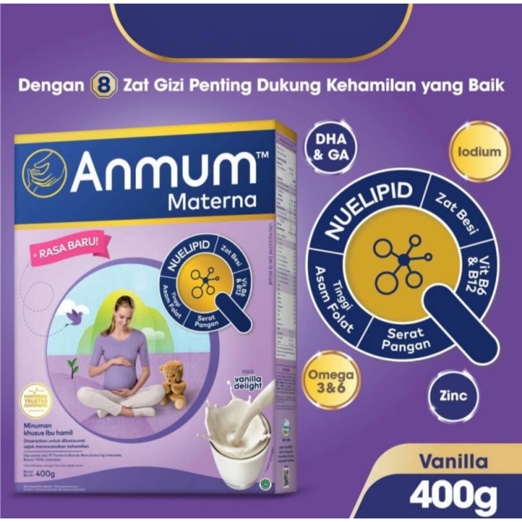 ANMUM MATERNA Susu Ibu Hamil VANILLA 400 gr KOTAK