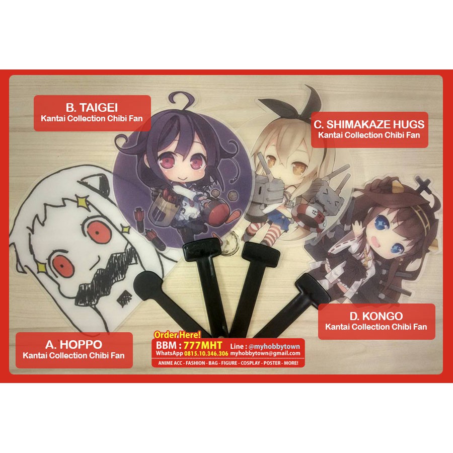 Kipas Kantai Collection / Kancolle : Hoppo, Taigei, Shimakaze, Kongou