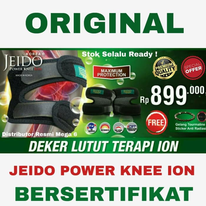 MURAH  PROMO JEIDO POWER KNEE ION - TERAPI PELINDUNG / DEKER LUTUT - ORIGINAL