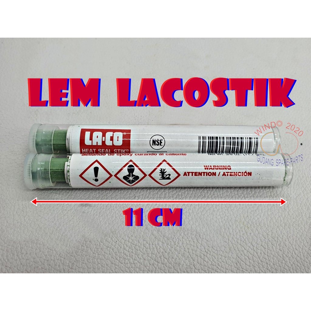 [ JUAL PER BATANG ] LACOSTIK PER BATANG | LEM EVAP KULKAS | LEM KULKAS BOCOR | LEM HIJAU | LA-CO HEAT-SEAL STIK / BATANG