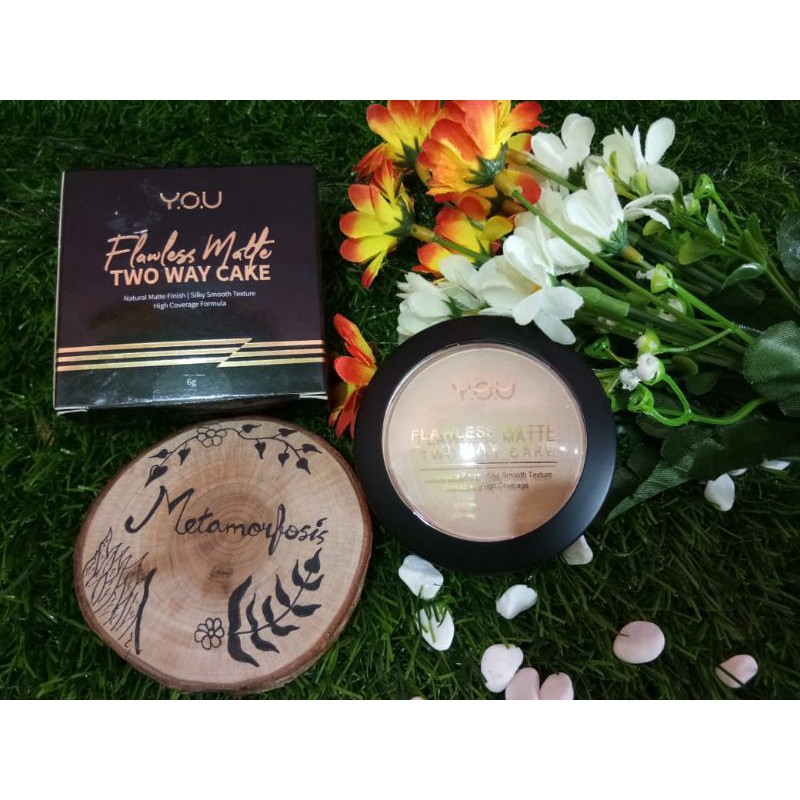 Y.O.U Flawless Matte Two Way Cake Bedak padat YOU Makeup