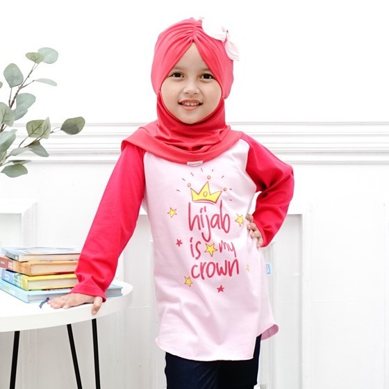 BAJU KAOS ANAK PEREMPUAN  MUSLIM AMMARKIDS