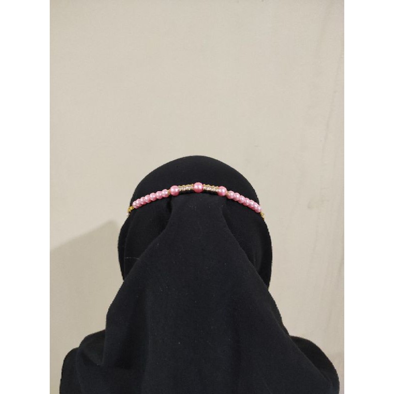 Konektor Masker Hijab Mask Connector Extender Pearl Golden Pipe Series