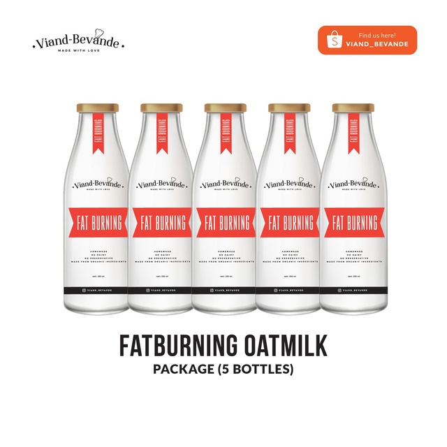 

Viand Bevande - Paket 5 Botol Fatburning Oatmilk