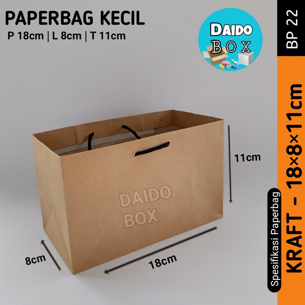 

ISI 12 BIJI Paper Bag Kecil Murah Bp22 | Tas Kertas Tas Kosmetik Souvenir Kado Kue