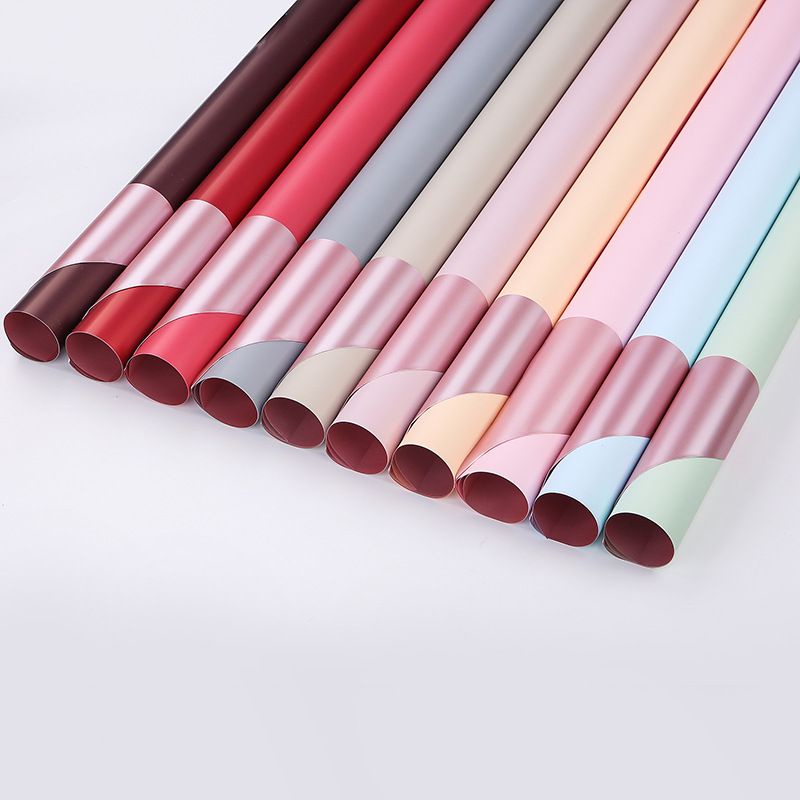 

FLOWER WRAPPING ROSEGOLD LINE COLOR (ECER) CELLOPHANE KERTAS BUKET BUNGA HAND BOUQUET