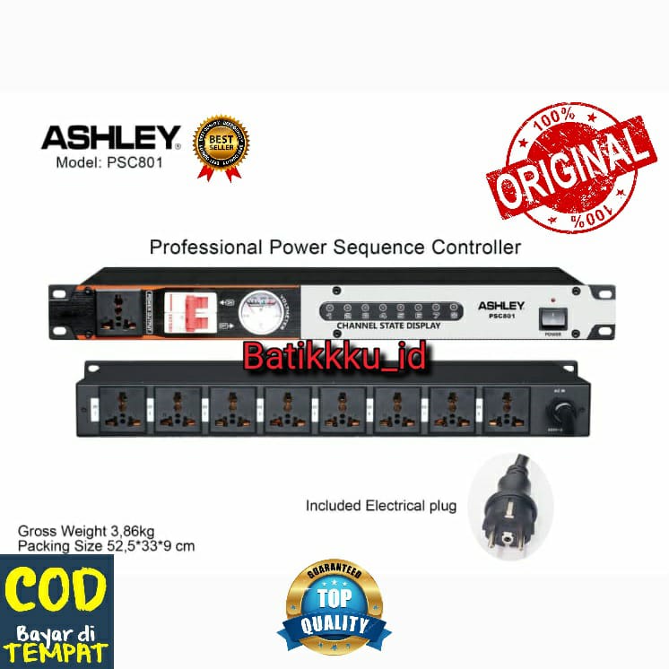 Power Sequencer Distributor ASHLEY PSC 801 PSC801 ORIGINAL