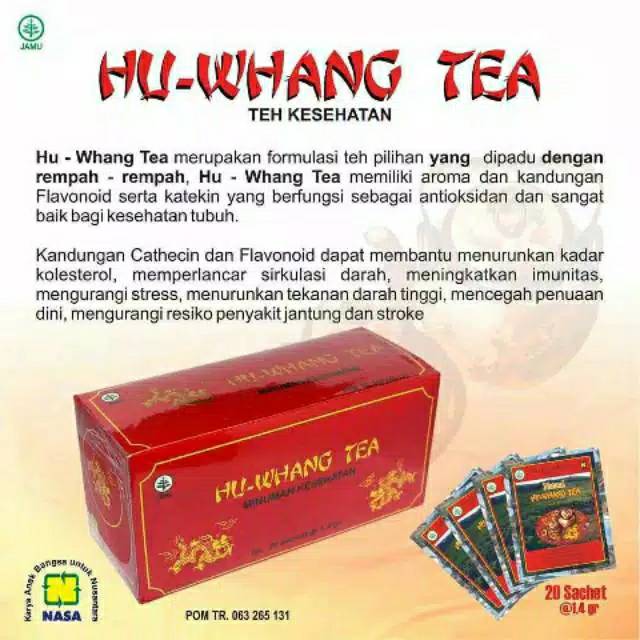 

HWT/HU WHANG TEA ORIGINAL NASA DIET NATURAL ALAMI 20 SACHET