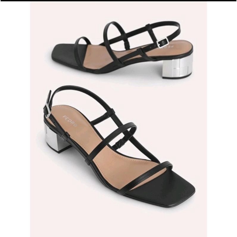 sepatu high heels hak tahu wanita pedro tali (pdrshoe-88)