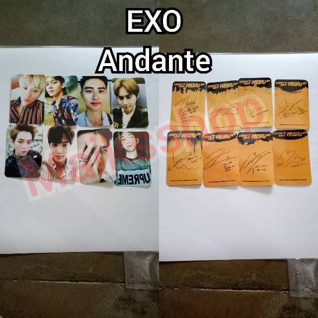 EXO Dont Mess Up My Tempo Photocard Kpop