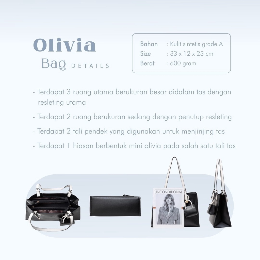 JIMS HONEY TAS WANITA JH OLIVIA BAG TAS KERJA KANTOR STYLISH