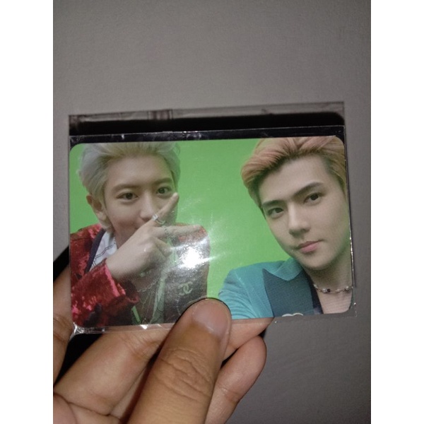 Photocard PC Sehun Chanyeol 1bv