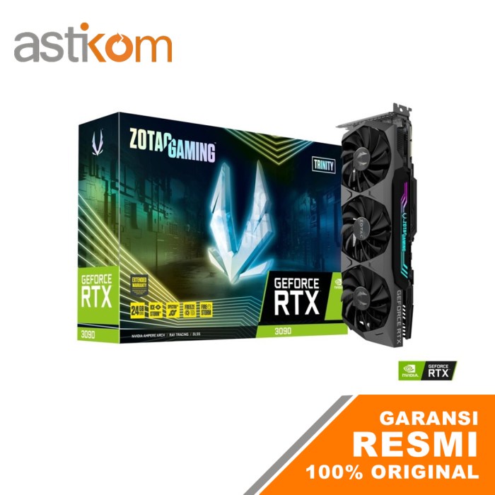 VGA Zotac RTX3090 RTX 3090 Trinity 24GB GDDR6X 384Bit NON LHR