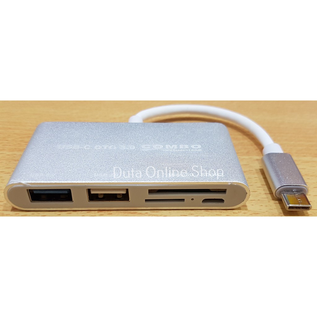 Card Reader OTG TYPE C Combo With USB HUB 3.0 For MAC / PC / Smartphone