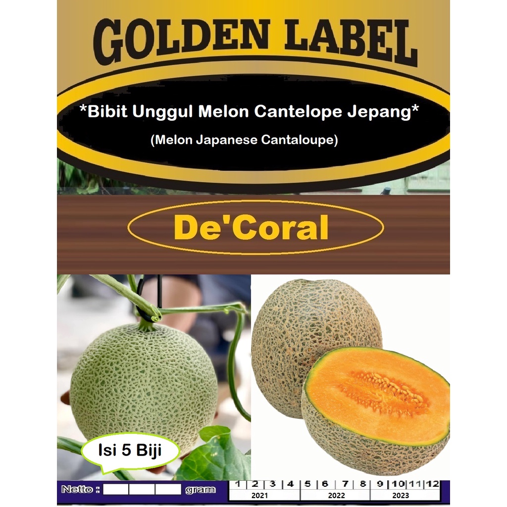 Bibit Unggul Melon Cantelope Jepang | Benih Melon Japanese Cantaloupe