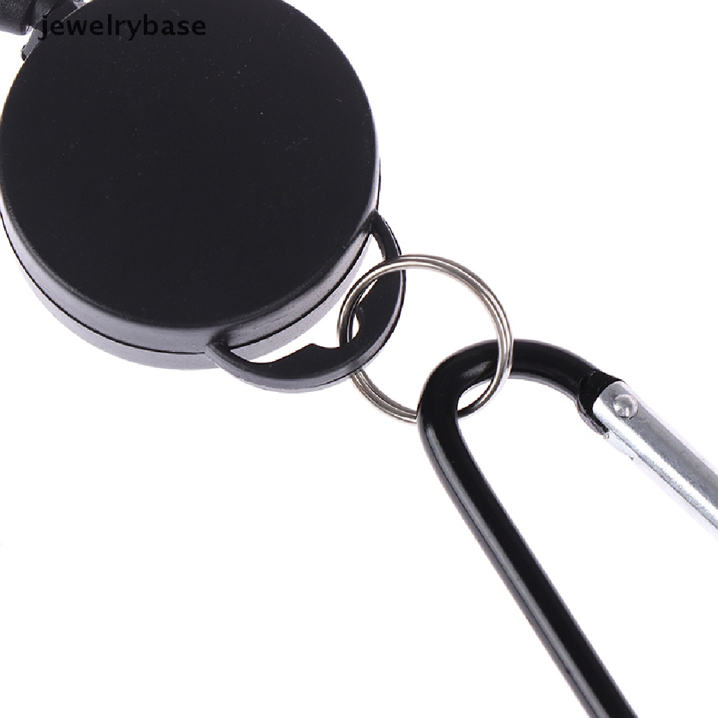 (jewelrybase) 1pc Gantungan Kunci Carabiner Teleskopik Retractable Untuk Outdoor / Olahraga