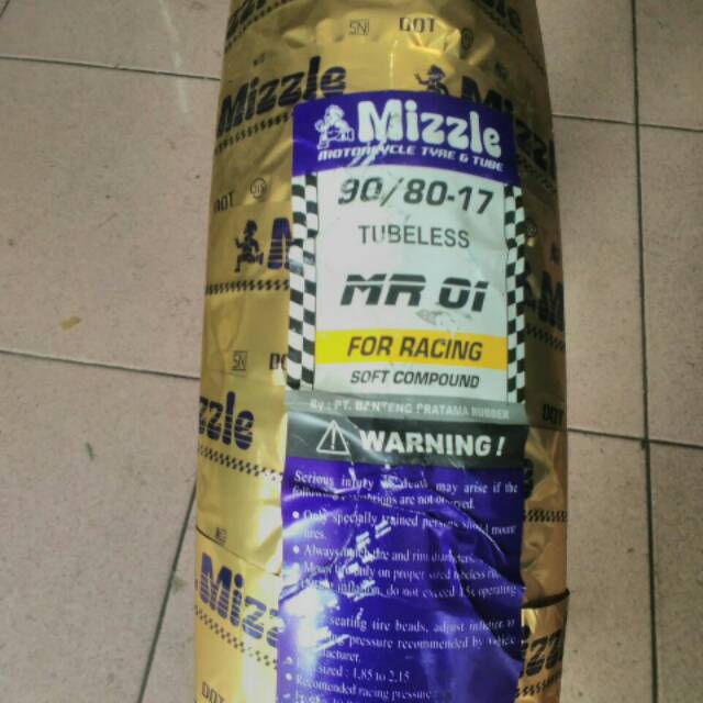 Ban Luar Mizzle 90/80-17 MR01 Racing