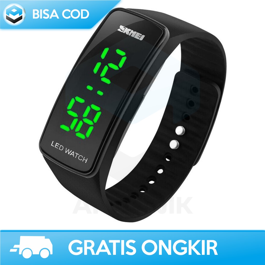 JAM TANGAN DIGITAL LED PRIA ANTI AIR ORIGINAL SKMEI 1119 - JAM TANGAN PRIA KOTAK DIGITAL SPORT MURAH