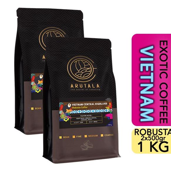 

[ COD ] ARUTALA Kopi Vietnam Central Highland Robusta 1KG TERPERCAYA Kode 782